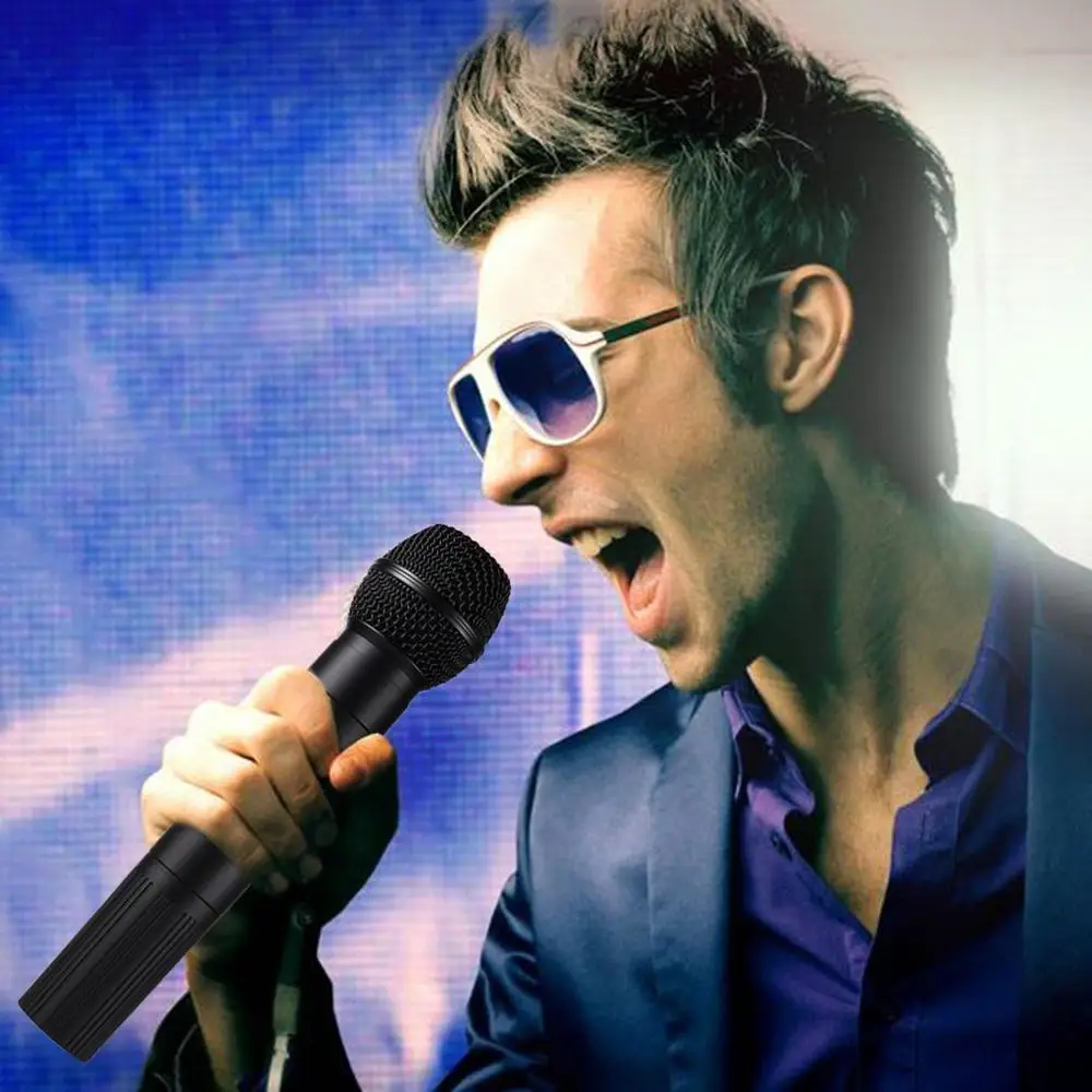 LESHP Portable Handheld Wireless KTV Karaoke Microphone Set with Receiving Box UHF Band Light Weight Black 
LESHP Portable Handheld Wireless KTV Karaoke Microphone Set with Receiving Box UHF Band Light Weight Black