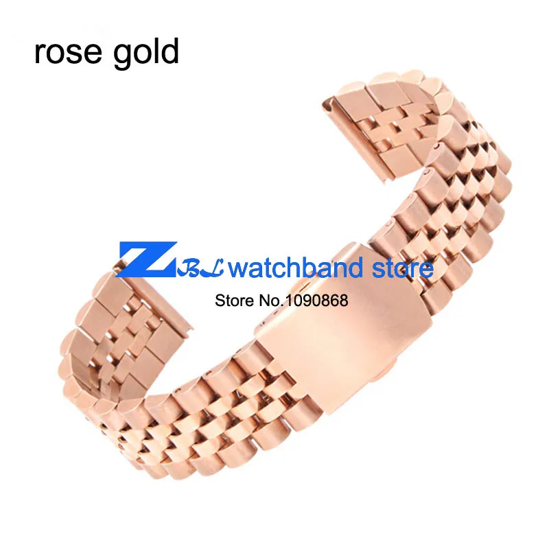 General flat interface Stainless steel Watchband metal wristwatches band rose gold watch belt width 18mm 20mm strap
General flat interface Stainless steel Watchband metal wristwatches band rose gold watch belt width 18mm 20mm strap