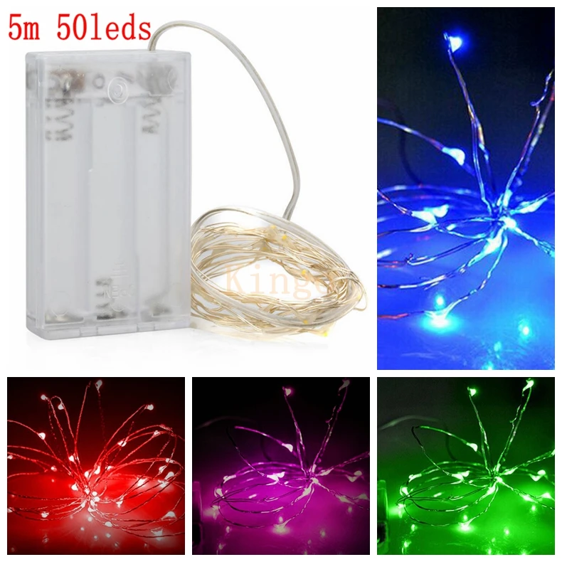 5m Waterproof 50leds Copper Wire LED String Light Battery Operated For Christamas Holiday Wedding Decoration Outdoor LED String
5m Waterproof 50leds Copper Wire LED String Light Battery Operated For Christamas Holiday Wedding Decoration Outdoor LED String