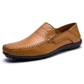 Men's shoes loafers summer casual flats genuine leather comfortable Walking driving shoes solid drop shipping 38-47
Men's shoes loafers summer casual flats genuine leather comfortable Walking driving shoes solid drop shipping 38-47