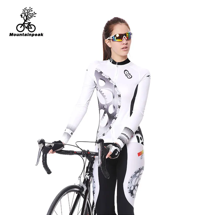 Cycling Clothing Set w/ Long Sleeve for Men & Women