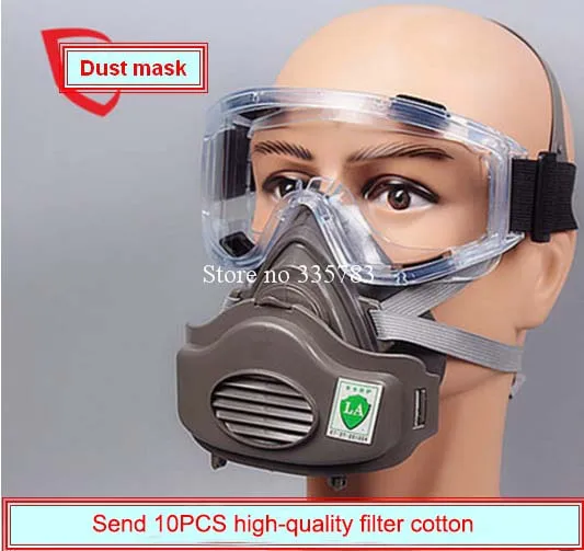 high quality respirator dust mask Windproof Goggles + dust mask + 10 filter cotton KN95 anti pollution anti-dust respirator
high quality respirator dust mask Windproof Goggles + dust mask + 10 filter cotton KN95 anti pollution anti-dust respirator