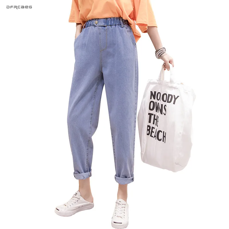 High Waist Boyfriend Denim Harem Pants Woman 2019 Summer Streetwear Vintage Ladies Jean Trousers With Pockets Female
High Waist Boyfriend Denim Harem Pants Woman 2019 Summer Streetwear Vintage Ladies Jean Trousers With Pockets Female