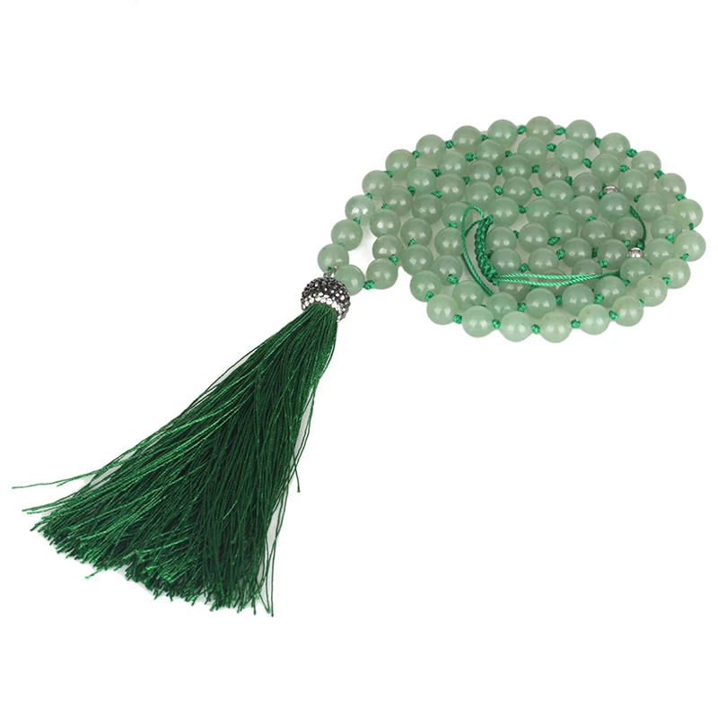 New Arrival Green Aventurine Rhinestone Pendant Tassel Jewelry Strand Necklace for Women Gift for Girlfriend
New Arrival Green Aventurine Rhinestone Pendant Tassel Jewelry Strand Necklace for Women Gift for Girlfriend