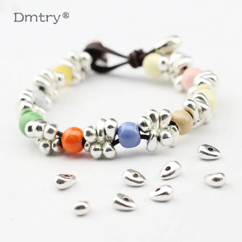 Dmtry Brand Wholesale Antique Silver Plated Spacer Loose Beads Irregular Tipped Bead For Handmade Diy Bracelet Jewelry LC0051
Dmtry Brand Wholesale Antique Silver Plated Spacer Loose Beads Irregular Tipped Bead For Handmade Diy Bracelet Jewelry LC0051