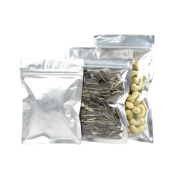 100pcs silver Clear+Pure aluminium zipper lock food bag,food packaging bag Size 9*13cm FreeShipping 12*20cm 20*30cm zip lock bag
100pcs silver Clear+Pure aluminium zipper lock food bag,food packaging bag Size 9*13cm FreeShipping 12*20cm 20*30cm zip lock bag