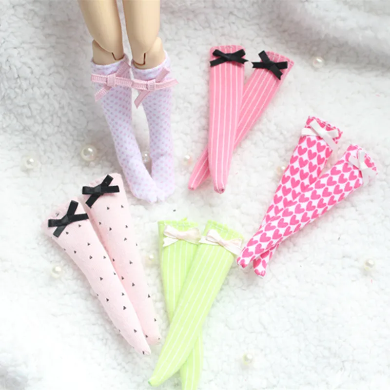 1 Pair Blyth dolls Wave Point Bowknot Knee Highs Stripe socks for blyth licca 1/6 dolls accessories
1 Pair Blyth dolls Wave Point Bowknot Knee Highs Stripe socks for blyth licca 1/6 dolls accessories