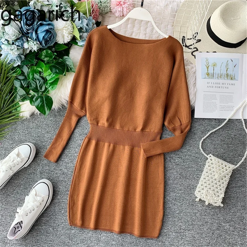 Gagarich Women Dress Knitted Solid Stretch Big O-neck Fashion Long Sleeve Autumn Ladies Dresses 2019 Vestidos Verano
Gagarich Women Dress Knitted Solid Stretch Big O-neck Fashion Long Sleeve Autumn Ladies Dresses 2019 Vestidos Verano