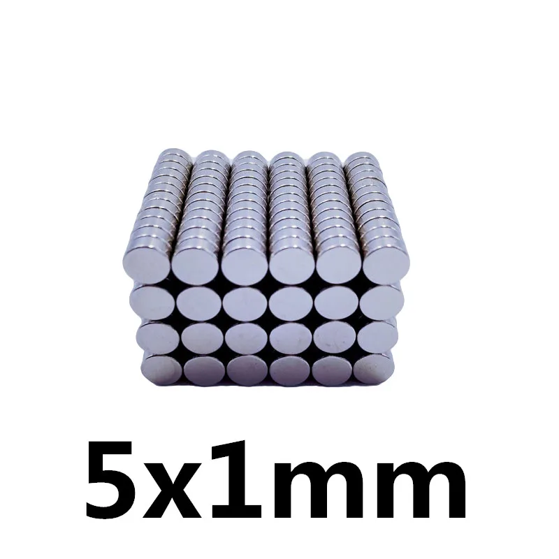 100Pcs 5x1 Neodymium Magnet Permanent N35 NdFeB Super Strong Powerful Small Round Magnetic Magnets Disc 5mm x 1mm
100Pcs 5x1 Neodymium Magnet Permanent N35 NdFeB Super Strong Powerful Small Round Magnetic Magnets Disc 5mm x 1mm