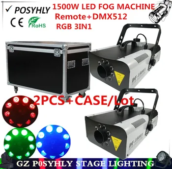 2pcs/ 9X8W RGB 3in1 Remote LED 1500W smoke machinea + Flight Case dmx512 control 1500W fog machine of professional DJ equipment
2pcs/ 9X8W RGB 3in1 Remote LED 1500W smoke machinea + Flight Case dmx512 control 1500W fog machine of professional DJ equipment