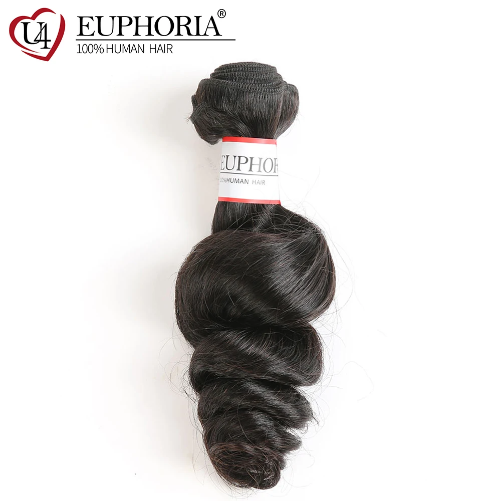 EUPHORIA Brazilian Loose Wave Human Hair Weave Bundles 1 PCS Natural Color 100% Remy Human Hair Weft Extensions 8-26inch Weaving
EUPHORIA Brazilian Loose Wave Human Hair Weave Bundles 1 PCS Natural Color 100% Remy Human Hair Weft Extensions 8-26inch Weaving
