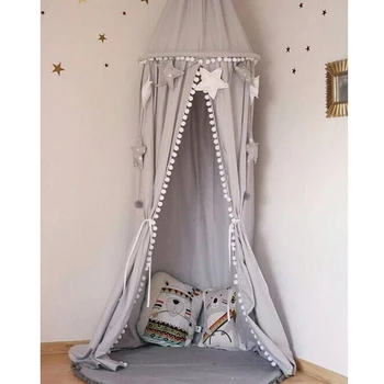 Children Room Decoration Hung Dome Bed Curtain Tent Baby Bed Balls Mosquito Net Play Tent Hanging Kids Teepees Photography Props
Children Room Decoration Hung Dome Bed Curtain Tent Baby Bed Balls Mosquito Net Play Tent Hanging Kids Teepees Photography Props