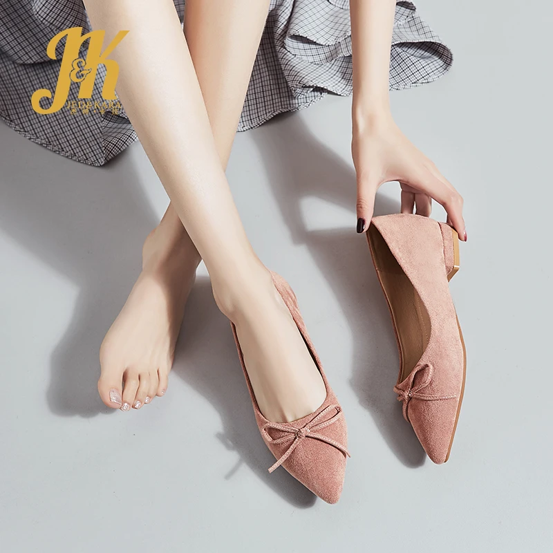 JK Women Flats Pointed Toe Casual Footwear Shoes Butterfly-Knot Flat Sole Fashion Shallow Flock Shoes Woman 2019 Spring New
JK Women Flats Pointed Toe Casual Footwear Shoes Butterfly-Knot Flat Sole Fashion Shallow Flock Shoes Woman 2019 Spring New