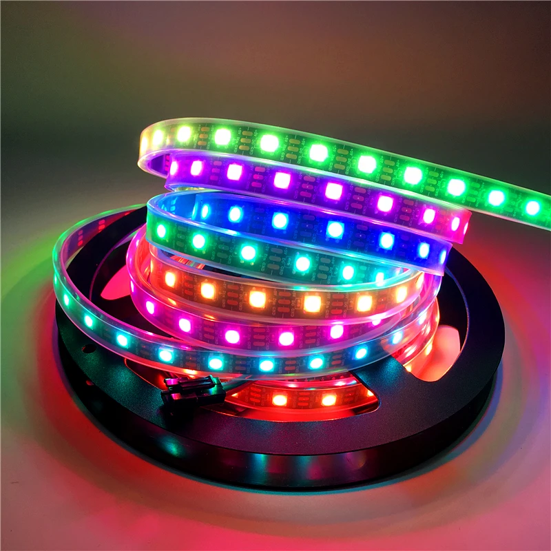 WS2812B LED Pixel Strip DC5V 5050 RGB WS2812 IC Built-in LED Diode Tape 0.5-5M 30/60/140 Pixels Dream Full Color LED Ribbon Lamp
WS2812B LED Pixel Strip DC5V 5050 RGB WS2812 IC Built-in LED Diode Tape 0.5-5M 30/60/140 Pixels Dream Full Color LED Ribbon Lamp
