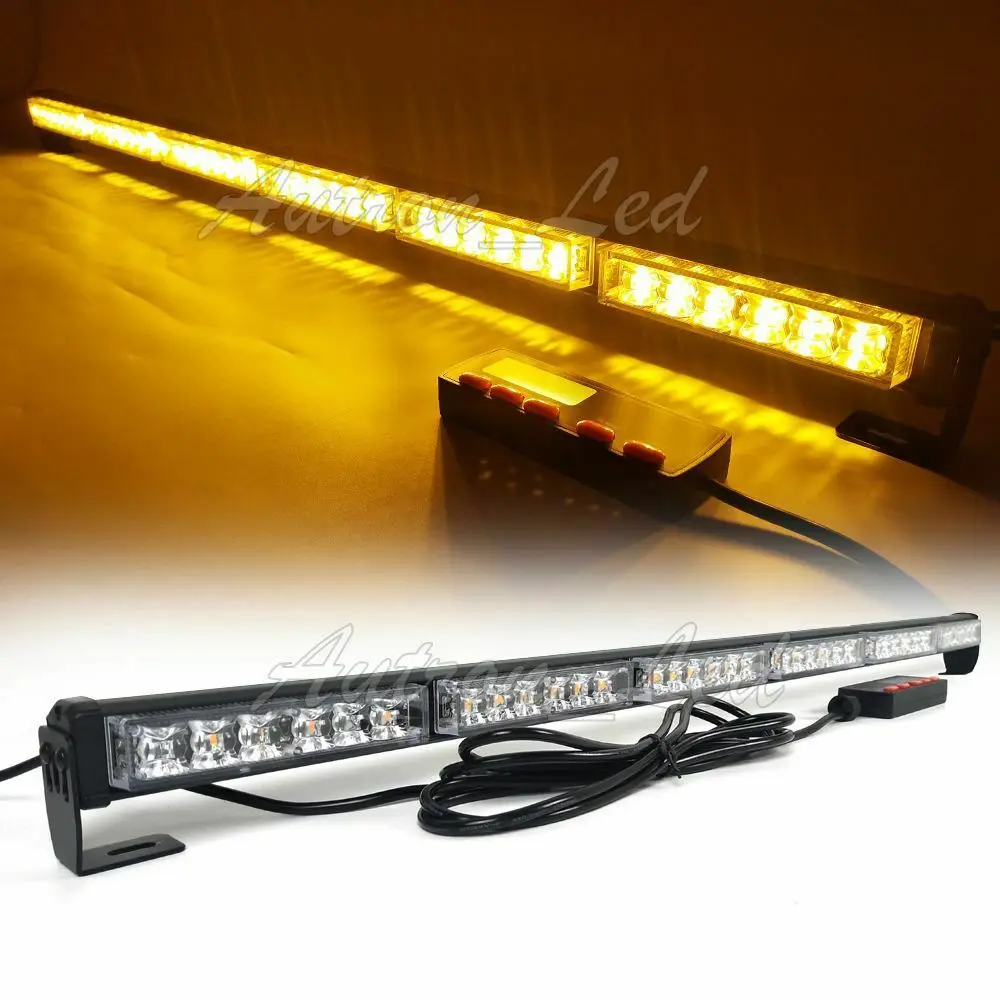 36W 38" Amber LED Strobe Lightbar Warn Emergency Traffic Advisor Signal Security
36W 38" Amber LED Strobe Lightbar Warn Emergency Traffic Advisor Signal Security