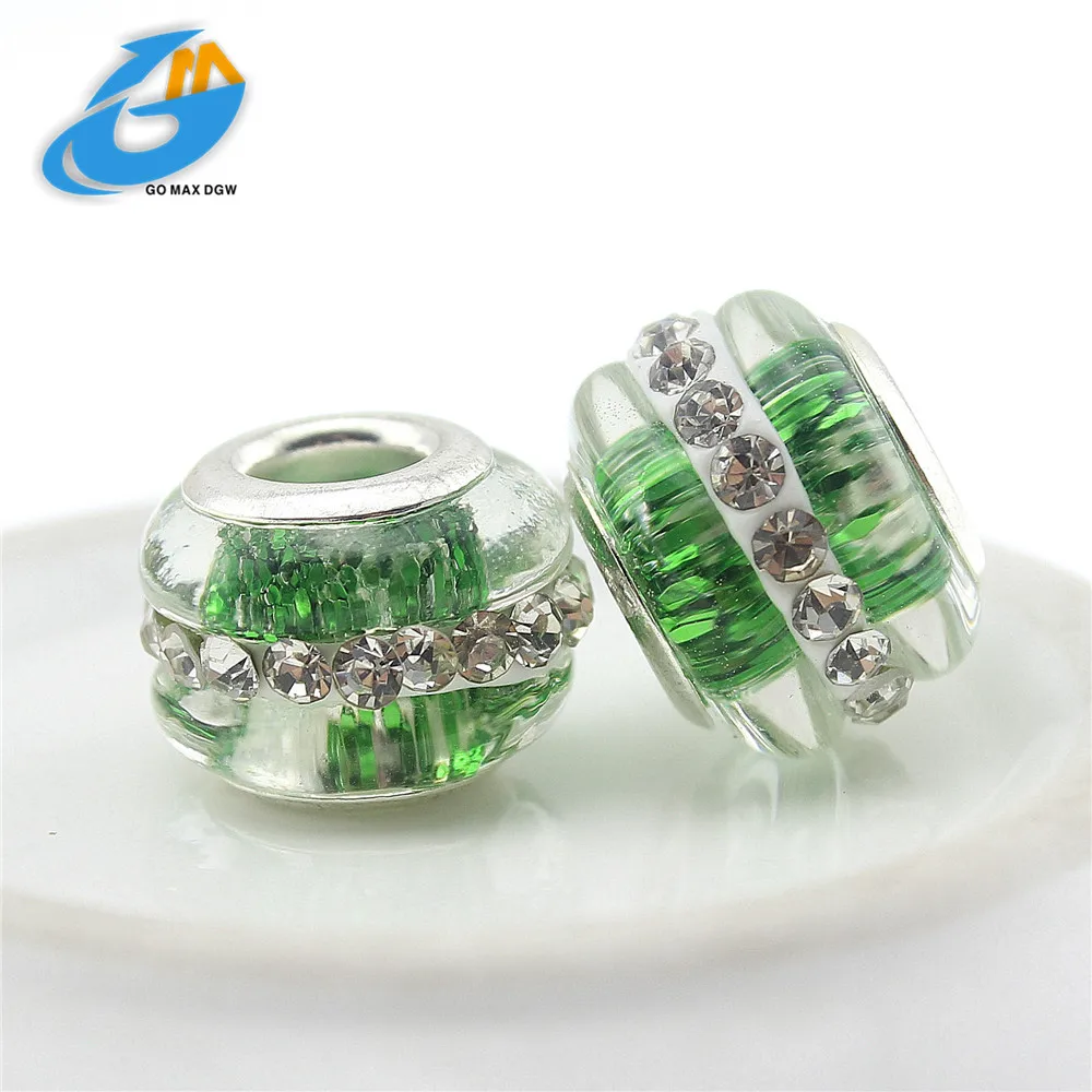 Фото DGW 7 Colors European Murano Glass Beads Fit pan Bracelet & Necklace Elegant Plated Fascinating DIY Jewelry Making | Украшения и