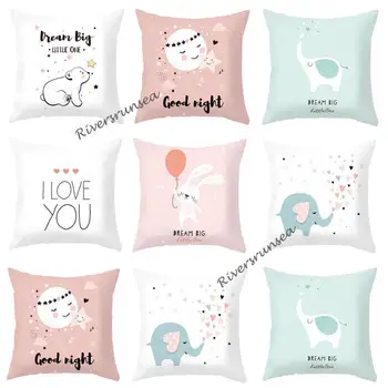 Cute Lovely Bear Cushion Cartoon Animal Rabbit Elephant Love English Letter Decorative Throw Pillows For Home Kids Bedroom Decor
Cute Lovely Bear Cushion Cartoon Animal Rabbit Elephant Love English Letter Decorative Throw Pillows For Home Kids Bedroom Decor