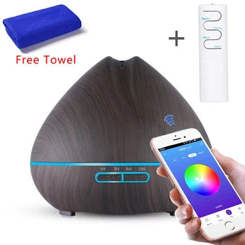 550ML APP Control Essential Oil Diffuser Air Humidifier With Wood Grain Aromatherapy Diffuser 7 Color LED Lights For Home Office
550ML APP Control Essential Oil Diffuser Air Humidifier With Wood Grain Aromatherapy Diffuser 7 Color LED Lights For Home Office