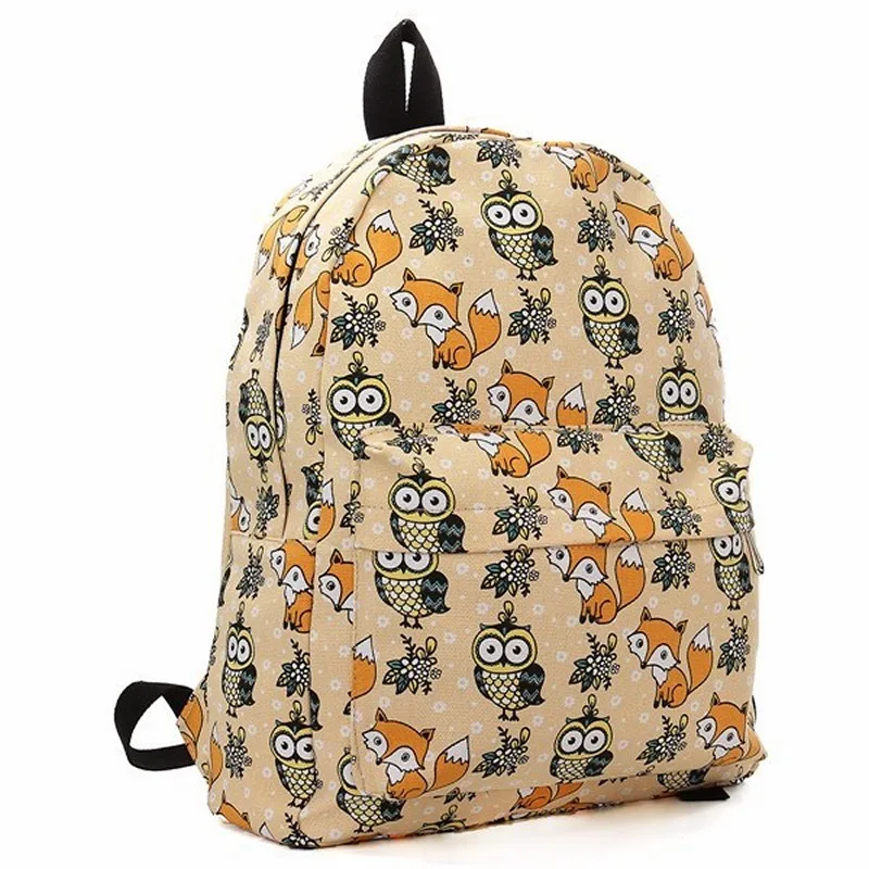 ACEPERCH Canvas School Backpack Print Cartoon Owl Fox Zipper Softback Backpacks Rucksack Laptop Women Travel Backpack
ACEPERCH Canvas School Backpack Print Cartoon Owl Fox Zipper Softback Backpacks Rucksack Laptop Women Travel Backpack