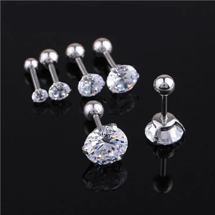 HOT Stainless Steel Earrings Royal Clear Cubic Zircon Stud Earring Women Fashion High Jewelry Party Wedding Gift male ear single
HOT Stainless Steel Earrings Royal Clear Cubic Zircon Stud Earring Women Fashion High Jewelry Party Wedding Gift male ear single