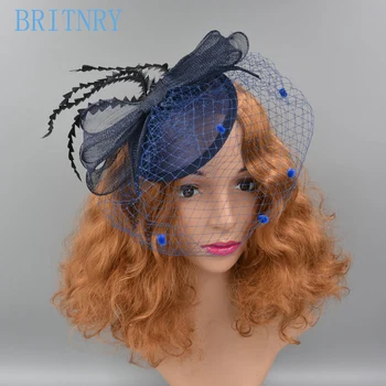 BRITNRY New Arrivals Vintage Wedding Hats and Fascinators Ribbon with Feather Veil Hat Red Black Bridal Hat
BRITNRY New Arrivals Vintage Wedding Hats and Fascinators Ribbon with Feather Veil Hat Red Black Bridal Hat