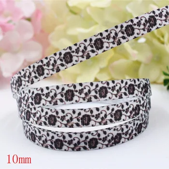 16607-3,(3/8")10mm 10yard/lot Black Flowers Ribbons Thermal transfer Printed grosgrain Wedding Accessories DIY handmade material 
16607-3,(3/8")10mm 10yard/lot Black Flowers Ribbons Thermal transfer Printed grosgrain Wedding Accessories DIY handmade material