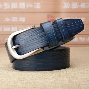 2019 Pin Buckle Genuine Leather Men Blue Belt Luxury Male Business Belts Waistband 125CM 130CM Quality Guarantee ZLB287
2019 Pin Buckle Genuine Leather Men Blue Belt Luxury Male Business Belts Waistband 125CM 130CM Quality Guarantee ZLB287