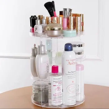 360 Degree Rotation Makeup Organizer Women Functional Storage Box Organizer for Cosmetics Acryl Makeup Display Cosmetic Holder
360 Degree Rotation Makeup Organizer Women Functional Storage Box Organizer for Cosmetics Acryl Makeup Display Cosmetic Holder