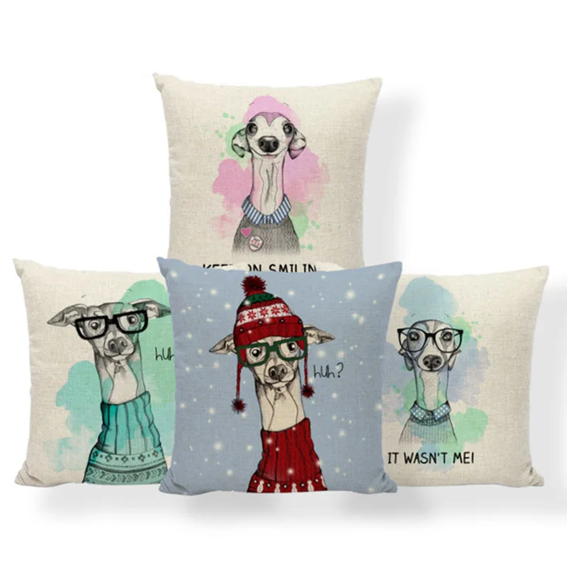 Hand Painted Cushion Winter Snow Animal Greyhound Lady Gentleman Pillow Case Cover For Living Room Dakimakura 43*43 Linen Luxury
Hand Painted Cushion Winter Snow Animal Greyhound Lady Gentleman Pillow Case Cover For Living Room Dakimakura 43*43 Linen Luxury