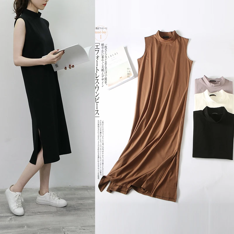 2019 New Summer Dress Women Side Split Loose Vest Dress Casual Large Size High Collar Long Dress Wrap Dress Elegant Dress D165
2019 New Summer Dress Women Side Split Loose Vest Dress Casual Large Size High Collar Long Dress Wrap Dress Elegant Dress D165