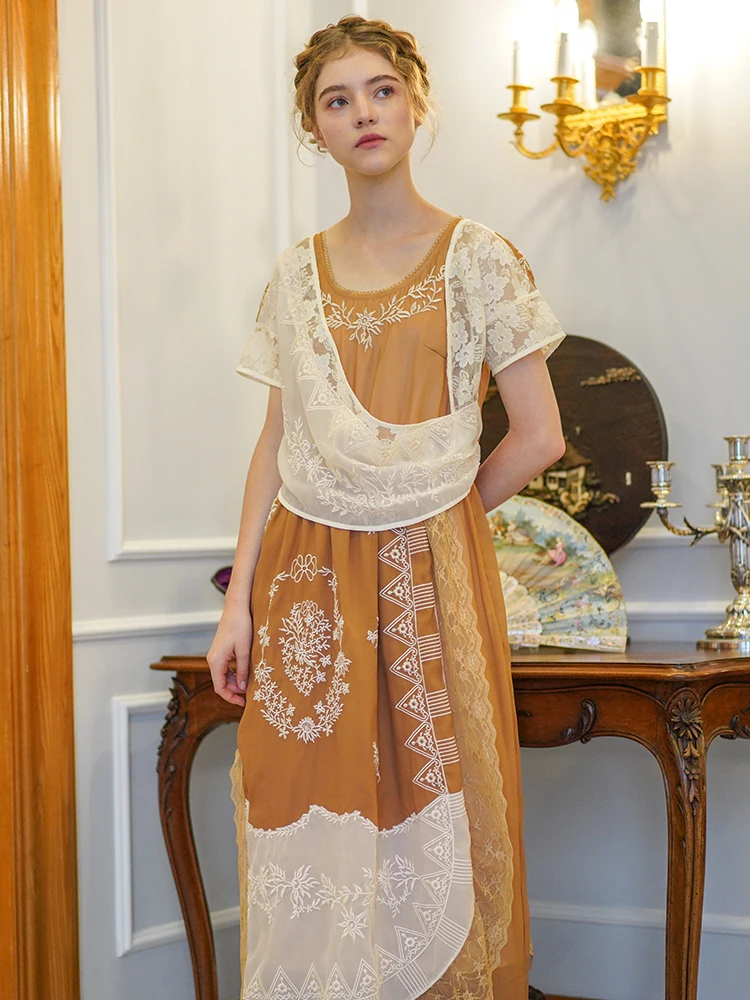 LYNETTE'S CHINOISERIE Spring Summer Original Design Women Exquisite Embroidery Cute French Style Vintage Mori Girls Slim Dresses
LYNETTE'S CHINOISERIE Spring Summer Original Design Women Exquisite Embroidery Cute French Style Vintage Mori Girls Slim Dresses