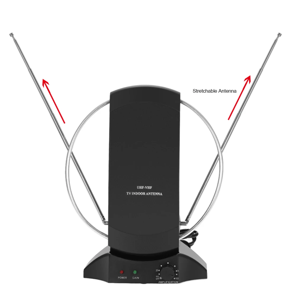 LAN-1014 Indoor Amplified HDTV Antenna Digital TV Antenna 50 Mile Range 36dB UHF / VHF / FM Signal with Power Supply for HDTV / DTV / FM Receiver F Connector US Plug
LAN-1014 Indoor Amplified HDTV Antenna Digital TV Antenna 50 Mile Range 36dB UHF / VHF / FM Signal with Power Supply for HDTV / DTV / FM Receiver F Connector US Plug