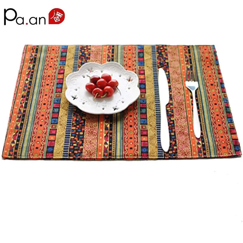 Chinese folk style cotton linen table mats 32x45cm red stripe printed caps table covers pads home decoration high quality
Chinese folk style cotton linen table mats 32x45cm red stripe printed caps table covers pads home decoration high quality