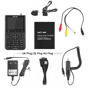 Signal Finder Powstro Digital Satellite Meter SATlink WS-6906 DVB-S FTA Data Satellite Signal Finder 3.5" LCD US UK EU AU Plug
Signal Finder Powstro Digital Satellite Meter SATlink WS-6906 DVB-S FTA Data Satellite Signal Finder 3.5" LCD US UK EU AU Plug