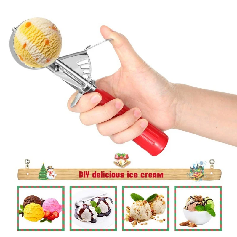 Multi Use Easy Trigger Small Ice Cream Spoon Stainless Steel Icecream Scoop Fruit Baller Frozen Yogurt Dipper Kitchen Tools
Multi Use Easy Trigger Small Ice Cream Spoon Stainless Steel Icecream Scoop Fruit Baller Frozen Yogurt Dipper Kitchen Tools