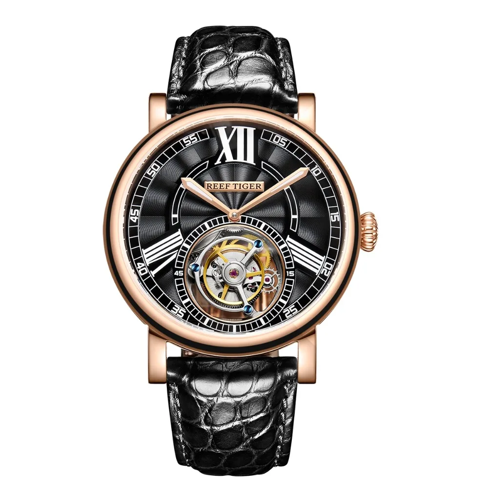 Reef Tiger/RT Top Brand Luxury Casual Watches Men Rose Gold Alligator Strap Tourbillon Automatic Mechanical Watch Clock RGA1999
Reef Tiger/RT Top Brand Luxury Casual Watches Men Rose Gold Alligator Strap Tourbillon Automatic Mechanical Watch Clock RGA1999