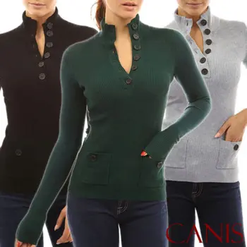 Women's Ladies Pullovers Long Sleeve Casual Knitted Sweater Jumper Knitwear Outwear Tops
Women's Ladies Pullovers Long Sleeve Casual Knitted Sweater Jumper Knitwear Outwear Tops