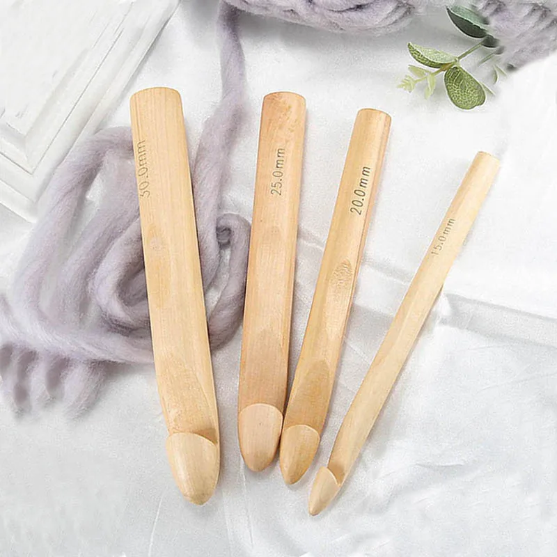 Bamboo Crochet Hooks Knitting Needles Super Thick Wooden Sewing Needle Hat Scarf Blanket DIY Knitting Accessories
Bamboo Crochet Hooks Knitting Needles Super Thick Wooden Sewing Needle Hat Scarf Blanket DIY Knitting Accessories
