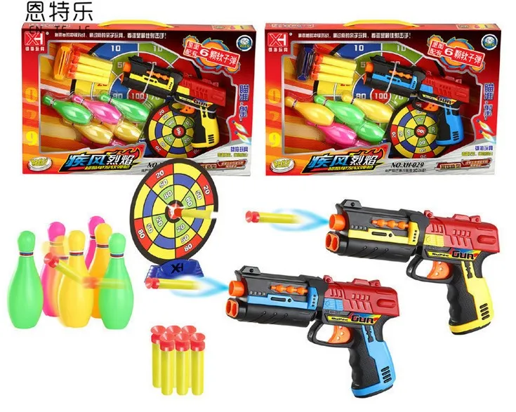 Soft Bullet Toy Gun Paintball Pistol CS Game with Bowling and Target Nerf Air Gun Boy Toy Plastic Gift Kids
Soft Bullet Toy Gun Paintball Pistol CS Game with Bowling and Target Nerf Air Gun Boy Toy Plastic Gift Kids
