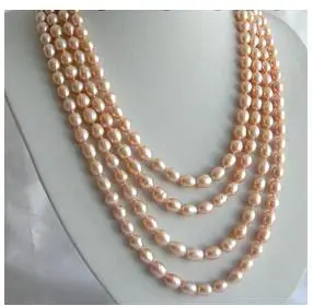 7-8MM stunning long 100" baroque pink cultured pearl necklace b108 Factory Wholesale price
7-8MM stunning long 100" baroque pink cultured pearl necklace b108 Factory Wholesale price