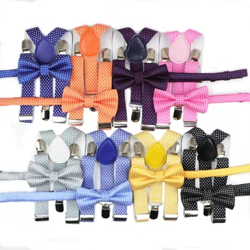 Children Belt Bowtie Set Baby Boys Suspenders Sets Polyester Y-Back Braces Dot Bow Tie Suit Adjustable Elastic Kids Suiting
Children Belt Bowtie Set Baby Boys Suspenders Sets Polyester Y-Back Braces Dot Bow Tie Suit Adjustable Elastic Kids Suiting