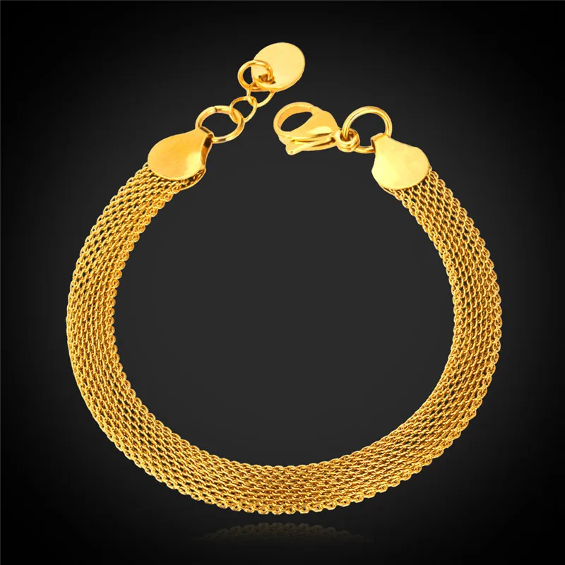 New Classic Women's High Quality Gold Color Bracelet Chain Titanium Steel 6MM 20CM 8'' Hot Bracelet MGC GH738K
New Classic Women's High Quality Gold Color Bracelet Chain Titanium Steel 6MM 20CM 8'' Hot Bracelet MGC GH738K