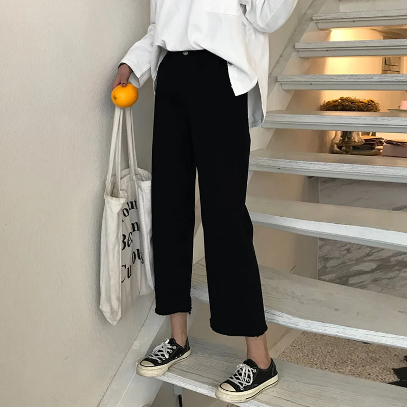 Wide Leg women Denim Jeans Ulzzang Donna Washed harajuku Pantalones Vaqueros Mujer Korean Elastic Roupa Feminin Trousers Calca
Wide Leg women Denim Jeans Ulzzang Donna Washed harajuku Pantalones Vaqueros Mujer Korean Elastic Roupa Feminin Trousers Calca