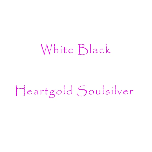 Video Game Cartridge Console Card English Language US Version for Black/White/Heartgold/Soulsilver
Video Game Cartridge Console Card English Language US Version for Black/White/Heartgold/Soulsilver