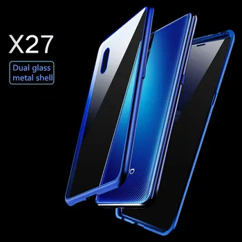 Magnetic Adsorption Flip Phone Case for VIVO X27 Magnet Metal Cases Front Tempered Glass Back Cover for X27
Magnetic Adsorption Flip Phone Case for VIVO X27 Magnet Metal Cases Front Tempered Glass Back Cover for X27
