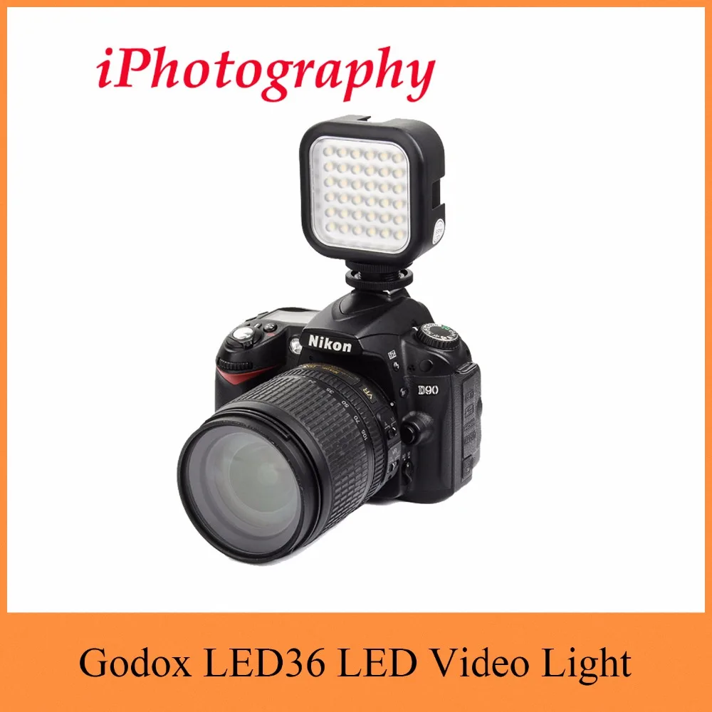 Godox LED36 5500~6500K LED Video Light 36 LED Lights Lamp Photographic Lighting for DSLR Camera Camcorder mini DVR
Godox LED36 5500~6500K LED Video Light 36 LED Lights Lamp Photographic Lighting for DSLR Camera Camcorder mini DVR