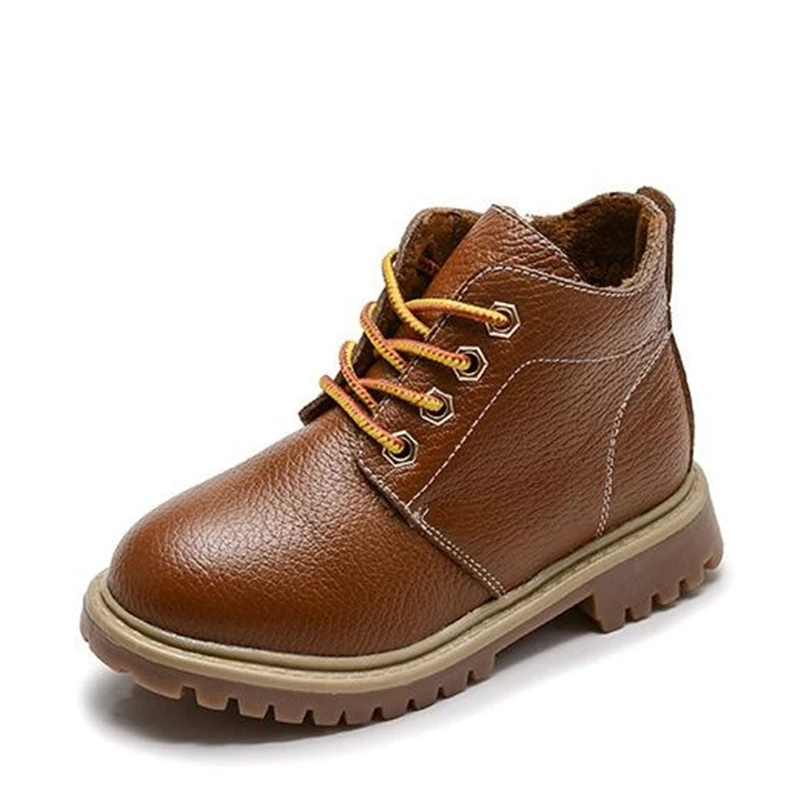 NEW 2018 Winter Children Martin boots Genuine leather Ankle Motorcycle boots Warm Plush Snow boots Boys Girls shoes 02B
NEW 2018 Winter Children Martin boots Genuine leather Ankle Motorcycle boots Warm Plush Snow boots Boys Girls shoes 02B