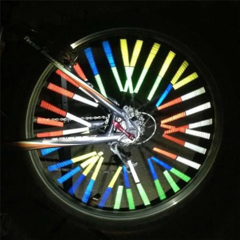 24pcs Cycling Bike Wheel Spoke Reflector Clips Reflective Warning Strip Tube (13)