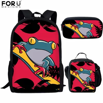 FORUDESIGNS Unique Backpack Teenage Cartoon Frog Printing Kids Backpack Girls School Bags Children Kawaii Bagpack mochila mujer
FORUDESIGNS Unique Backpack Teenage Cartoon Frog Printing Kids Backpack Girls School Bags Children Kawaii Bagpack mochila mujer