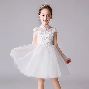 It's YiiYa Lace Flower Girl Dress Illusion Tulle Flower Girl Dress for Wedding High Collar Kid Party Communion Gown 2019 DK2969
It's YiiYa Lace Flower Girl Dress Illusion Tulle Flower Girl Dress for Wedding High Collar Kid Party Communion Gown 2019 DK2969